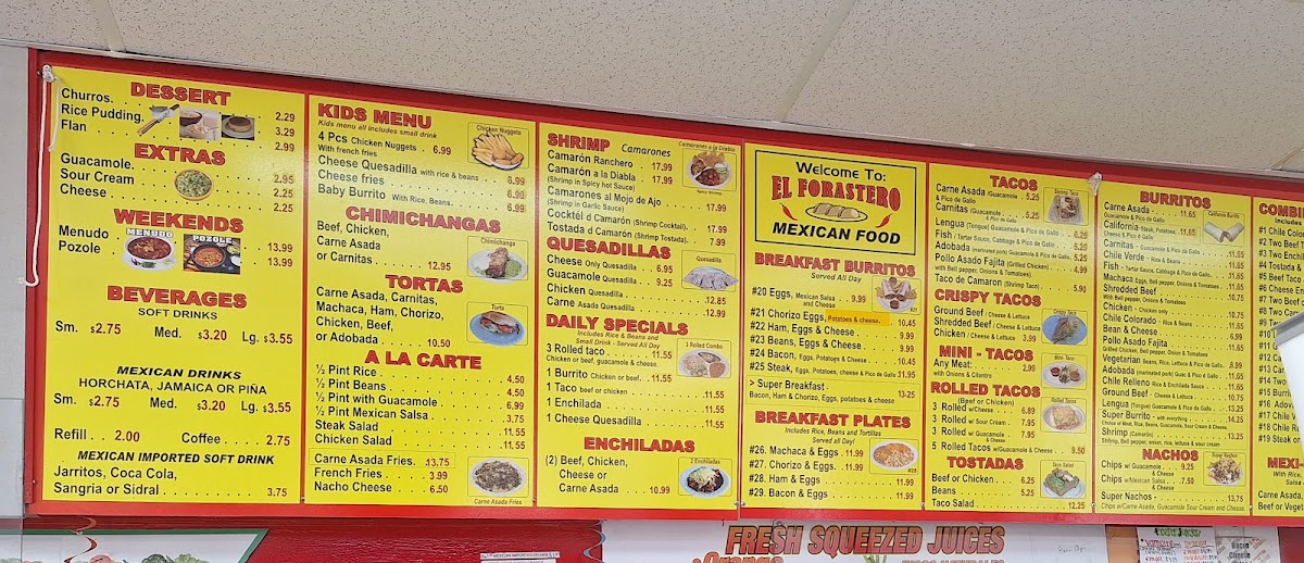 El Forastero Mexican Food Menu - Image 2